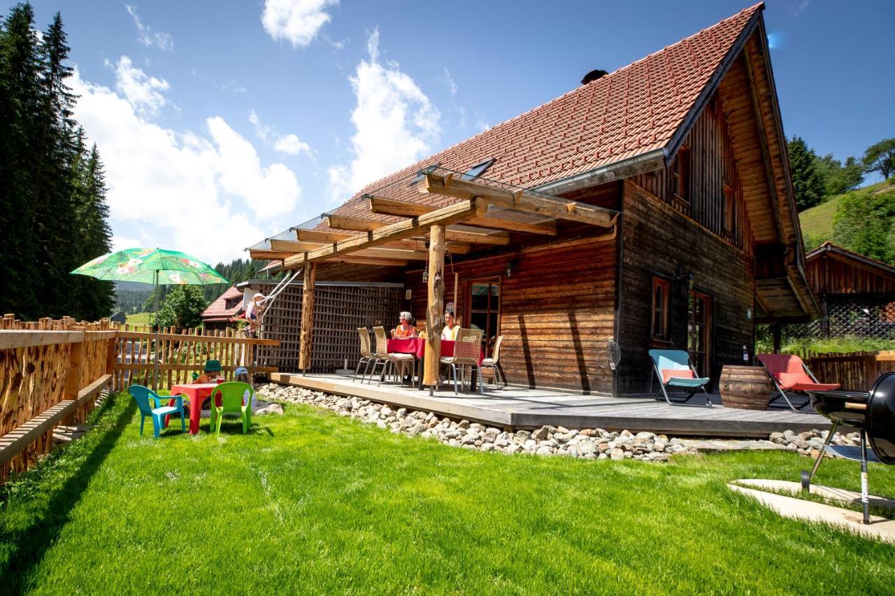 Naturpark Huette Mandl, Biobauernhof & Huettenurlaub ザンクト・ランブレヒット エクステリア 写真